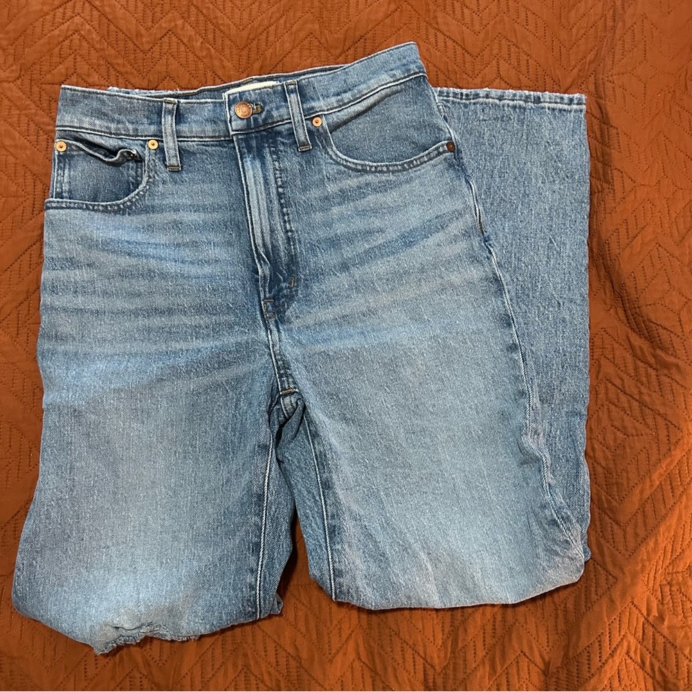 Madewell Women's Straight Leg Jeans - Light Blue